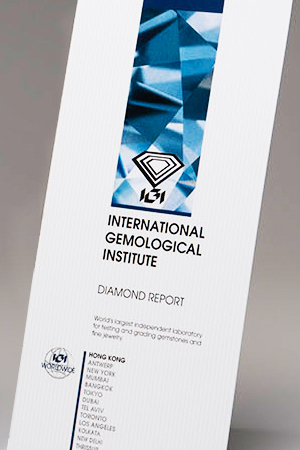 IGI Grading Report, GIA Certified
